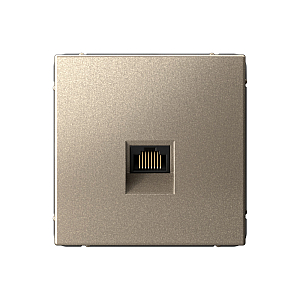 Розетка компьютерная RJ45 Systeme Electric ArtGallery Шампань кат. 5е GAL000583