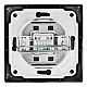 Розетка компьютерная RJ45 скрытой установки IP20, черная 'Дельта' General 477330