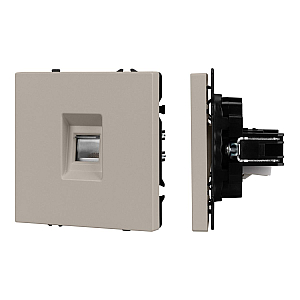 Розетка компьютерная софт-тач кашемир Arlight SCT-MPC1-SFPL-CA (RJ-45, CAT6) 059438(1)