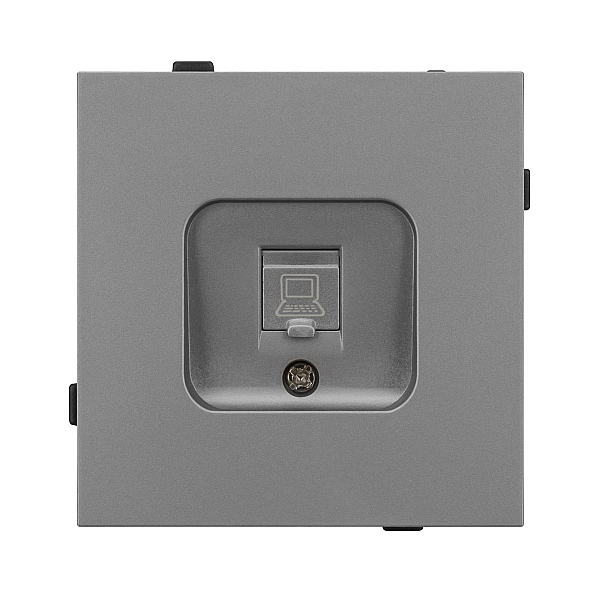 Механизм компьютерной розетки Arlight SCT-TENDO-MPC1-PL-GR (RJ-45, CAT6) 054105