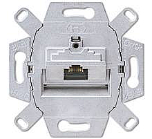 Комп. розетка, 1-ая, RJ45 Cat.6 (STP) UAE, экран. Jung UAE8UPOK6