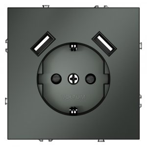 Розетка с USB, А+А Voltum S70 VLS040406