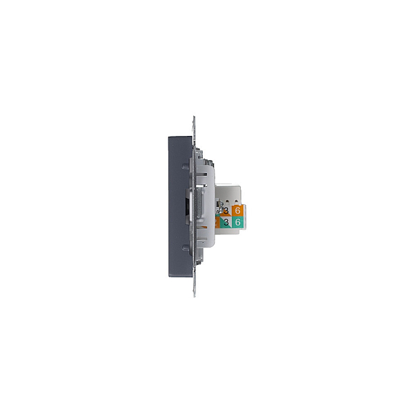 Розетка компьютерная RJ45/TV Systeme Electric AtlasDesign 5e кат UTP грифель ATN000789