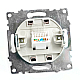 Розетка компьютерная RJ-45 Stekker Катрин шоколад GLS00-7107-04 49023