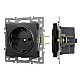 Механизм электрической розетки Arlight SCT-MEU1-PL-BK (250V, 16A) 043731