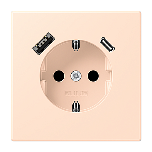 Розетка 2K+З USB Typ AC Jung LC1520-15CA228