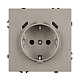 Розетка зк со шторками с USB тип C+С софт-тач кашемир Arlight SCT-MUCC-SFPL-CA (250V, 16A) 061814(1)