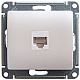 Розетка компьютерная RJ45 Systeme Electric Glossa 5e кат UTP перламутр GSL000681K