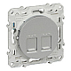 Розетка RJ45 двойная Schneider Electric Odace S53R481