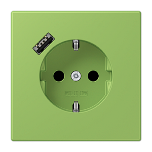 Розетка 2K+З USB Typ A Jung LC1520-18A220