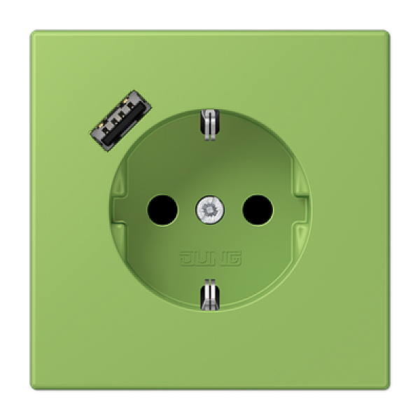Розетка 2K+З USB Typ A Jung LC1520-18A220