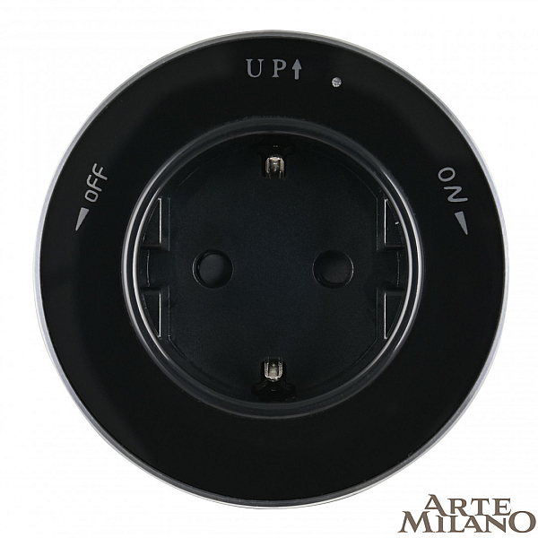 Трековая розетка Arte Milano Am-track-sockets 380011TS/ES Black