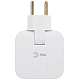 Разветвитель электрический Эра SPF-2-FL-USBC поворотный на 2 розетки + 2USB A+C 10А белый Б0069090