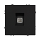 Розетка телефонная софт-тач черный оникс Arlight SCT-MTL1-SFPL-BK (RJ-11, 4C) 054301(1)