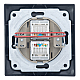 Розетка двойная компьютерная RJ45 скрытой установки IP20, черная 'Дельта' General 477331