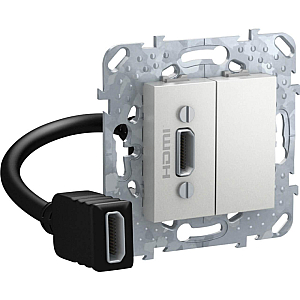 Розетка компьютерная HDMI с переходником Schneider Electric Unica Top MGU5.430.30ZD