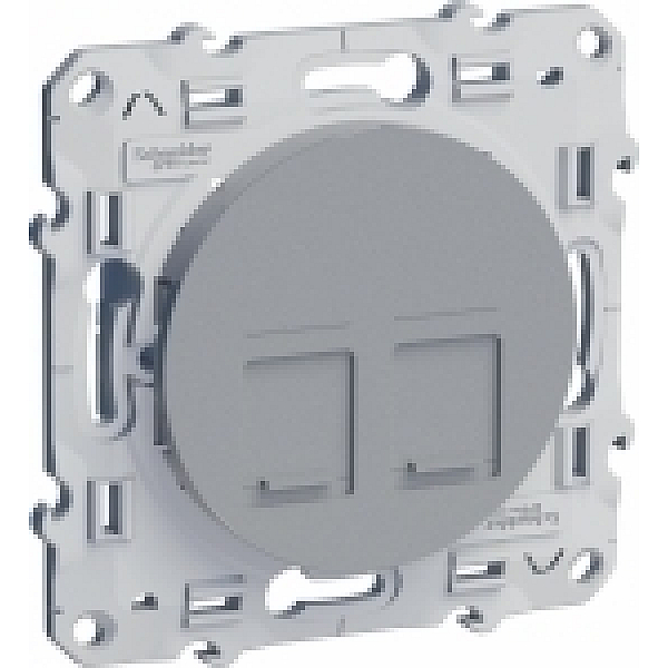 Розетка RJ45 двойная Schneider Electric Odace S53R481