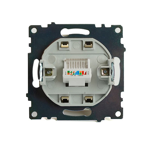 Розетка компьютерная RJ-45 Stekker Катрин золото GLS00-7107-08 49227