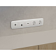 Комплект механизма компьютерной розетки Ambrella Volt RJ-45 (8P8C) CAT6A экранированной с автоматической защитной шторкой OMEGA MO112005 Белый глянец QUANT (OP1120, VM185)