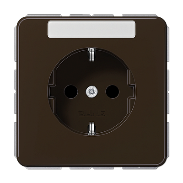 Розетка штепсельная Schuko Jung CD1520KINABR