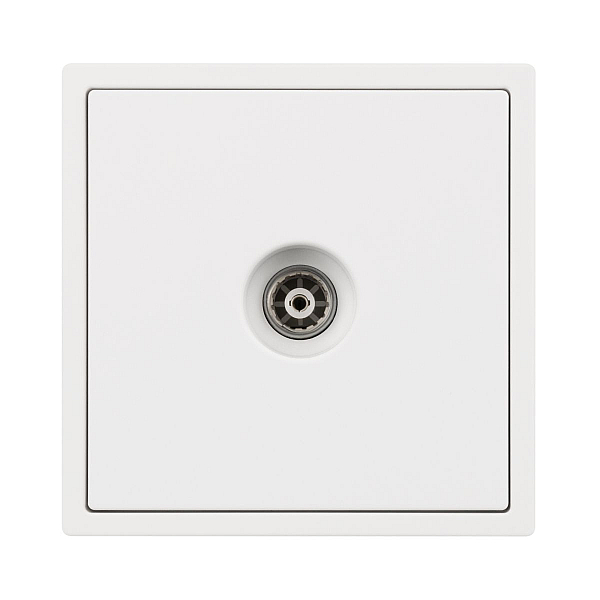 Розетка ТВ софт-тач белый кварц Arlight SCT-MTV1-SFPL-WH (TV) 054292(1)