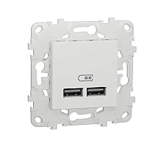 Розетка компьютерная USBx2 Schneider Electric Unica New NU541818