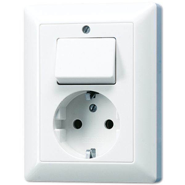 Розетка штепсельная Schuko Jung AS5576UWW