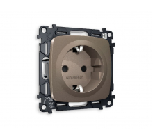 Комплект механизма розетки с/з со шторками Ambrella Volt Omega MO637010