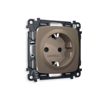 Комплект механизма розетки с/з со шторками Ambrella Volt Omega MO637010