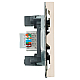 Розетка компьютерная 1-местная RJ-45 (механизм) Эмили, RST00-5117-08, кашемир, soft touch 49899