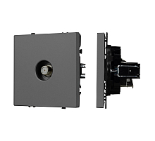 Механизм спутниковой розетки Arlight SCT-NOBE-MST1-SFPL-GR (SAT) (Серый базальт) 054299