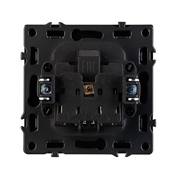 Розетка зк со шторками софт-тач серый базальт Arlight SCT-MEU-SFPL-GR (250V, 16A) 054279(1)