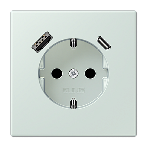 Розетка 2K+З USB Typ AC Jung LC1520-15CA215
