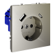 Розетка с USB, A+C Voltum S70 VLS040504