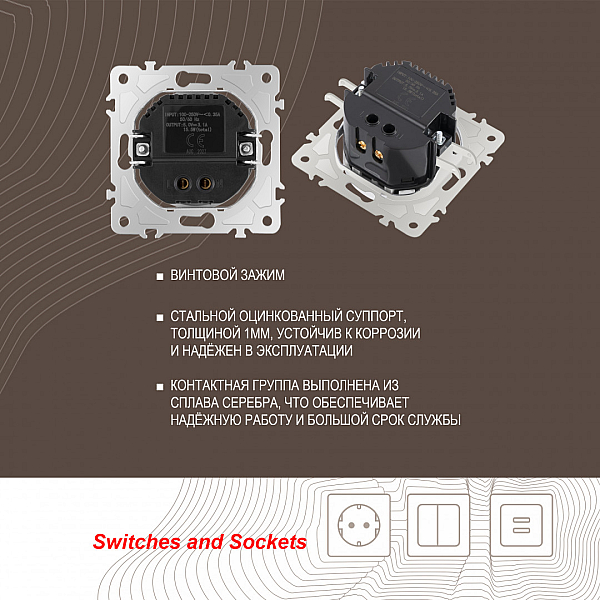 Розетка USB 2.1А+1А Arte Milano 202.46-1.black
