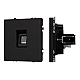 Розетка телефонная софт-тач черный оникс Arlight SCT-MTL1-SFPL-BK (RJ-11, 4C) 054301(1)