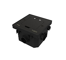 Лючок на 2 модуля IP44 с монтажной коробкой для бетонных полов , тип MDK20 Systeme Elecrtic MultiDesk MDK20202MBC