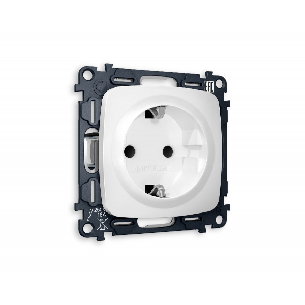 Комплект механизма розетки с/з со шторками Ambrella Volt Omega MO127010 Комплект механизма розетки с/з со шторками Ambrella Volt Omega MO127010