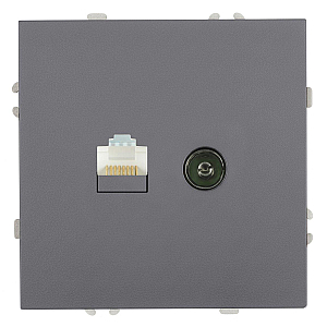 Розетка TV + компьютерная RJ-45 Stekker Эмили RST00-5106-10 49950