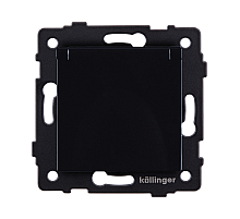 Розетка штепсельная SCHUKO 16A/250 В с крышкой, черный Kollinger REA-006BK для Aspekt, Eleganz, Reflex