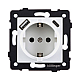 Розетка штепсельная SCHUKO 16A/250 В с USB A+C 20W, белый Kollinger REA-004WH для Aspekt, Eleganz, Reflex