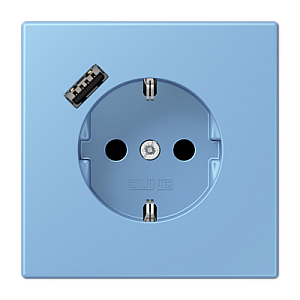 Розетка 2K+З USB Typ A Jung LC1520-18A256