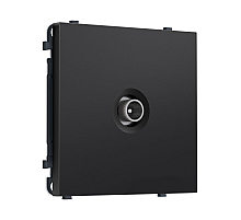 Комплект механизма TV розетки проходной SIGMA Черный матовый 5-1000 MHz 4dB QUANT PRO Ambrella Volt MS813030 (SP8130, PR211)