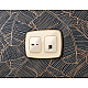 Комплект механизма компьютерной розетки Ambrella Volt RJ-45 (8P8C) CAT6A экранированной с автоматической защитной шторкой OMEGA MO312005 Бежевый глянец QUANT (OP3120, VM185)