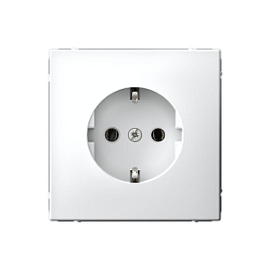 Розетка с заземлением Systeme Electric ArtGallery Белый GAL000143S