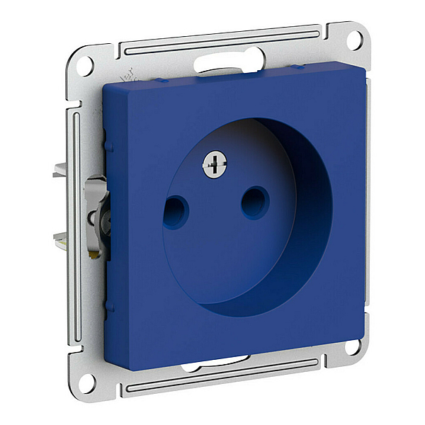 Розетка 2К Systeme Electric AtlasDesign 16A 250V аквамарин ATN001141