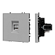Розетка компьютерная софт-тач никель Arlight SCT-MPC1-SFPL-IS (RJ-45, CAT6) 059439(1)