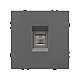 Розетка телефонная софт-тач серый базальт Arlight SCT-MTL1-SFPL-GR (RJ-11, 4C) 054303(1)