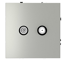 Розетка телевизионная Voltum S70 VLS060405 (сталь)