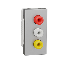 Розетка 3xRCA Schneider Electric Unica New Modular NU343130